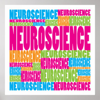 Farbenfrohe Neurowissenschaft Poster