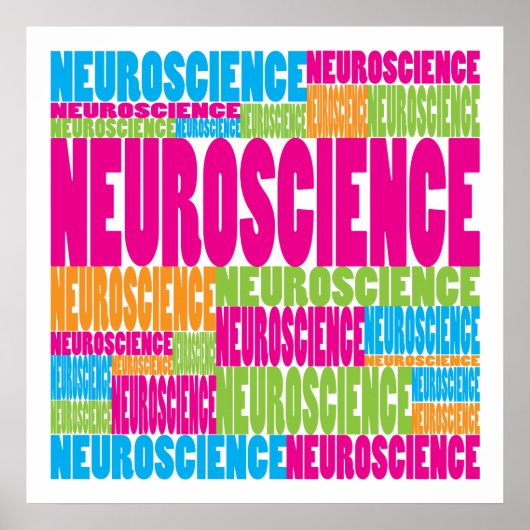 Farbenfrohe Neurowissenschaft Poster (Vorne)