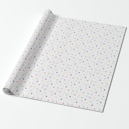 Farbenfrohe Niedlich Stars Mustergeschenke Geschenkpapier (Ungerollt)