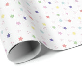 Farbenfrohe Niedlich Stars Mustergeschenke Geschenkpapier (Rolleneckpunkt)
