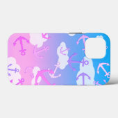 Farbenfrohe Niedliche Ankerpfeife Pastel Case-Mate iPhone Hülle (Rückseite (Horizontal))
