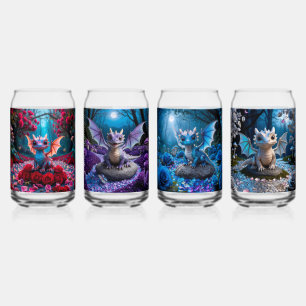 Farbenfrohe Niedliche Baby Dragons Dosenglas
