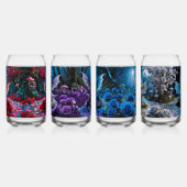 Farbenfrohe Niedliche Baby Dragons Dosenglas (Links)