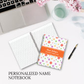 Farbenfrohe Niedliche Blütenmuster nahtlos Notizblock