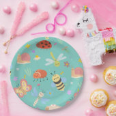 Farbenfrohe Niedliche Bugs Kindergeburtstag Pappteller (Party)