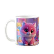 Farbenfrohe Niedliche Cat Tasse - Brighten Sie Ihr