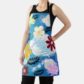 Farbenfrohe Niedliche Daisis Ferns Bubbles Wolkenm Schürze (InSitu)