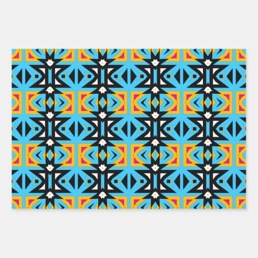 Farbenfrohe Niedliche Designermöbel Geschenkpapier Set (Vorderseite 3)