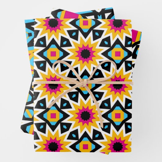 Farbenfrohe Niedliche Designermöbel Geschenkpapier Set (Beispiel)