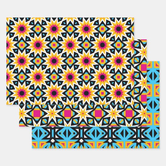 Farbenfrohe Niedliche Designermöbel Geschenkpapier Set (Set)