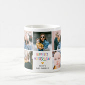 Farbenfrohe Niedliche Ersten Muttertag FotoCollage Kaffeetasse (Mittel)