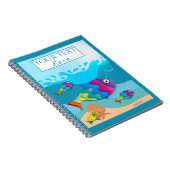 Farbenfrohe Niedliche Fish Ocean Notebook Notizblock (Rechte Seite)
