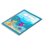 Farbenfrohe Niedliche Fish Ocean Notebook Notizblock (Linke Seite)