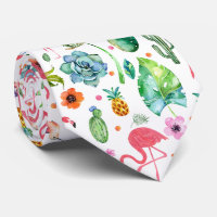 Farbenfrohe Niedliche Flamingos & tropische Blume 