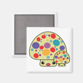 Farbenfrohe Niedliche Gepunktete Kawaii Pilz Magnet (Vorderseite/Rückseite)