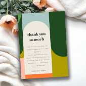 Farbenfrohe Niedliche Groovy Retro Arch jedes Alte Dankeskarte