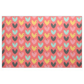 Farbenfrohe niedliche Herzstruktur Stoff (Yard (91,4 cm))