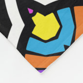 Farbenfrohe Niedliche Hübsche moderne ethnische Mu Fleecedecke (Ecke)