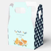 Farbenfrohe Niedliche Hühnerfamilie Danke Geschenkschachtel (Geöffnet)