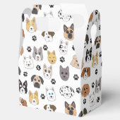 Farbenfrohe Niedliche Hunde & Hundeschlittenmuster Geschenkschachtel (Geöffnet)