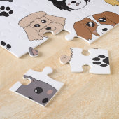 Farbenfrohe Niedliche Hunde & Hundeschlittenmuster Puzzle (Seite)