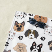 Farbenfrohe Niedliche Hunde & Hundeschlittenmuster Strandtuch (Beispiel)