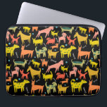 Farbenfrohe Niedliche Hunde Welpen Illustrationsmu Laptopschutzhülle<br><div class="desc">Niedliche,  farbenfrohe Hunde und Welpen schmücken diesen Laptop-Beutel. Hand von mir für dich gezeichnet. Für weitere Designs und Farben Karo mein Shop!</div>