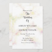 Farbenfrohe Niedliche Muster Elegante Hochzeit Einladung (Vorne/Hinten)