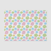 Farbenfrohe Niedliche Retro Sommer Blume Art Patte Seidenpapier (Vorderseite)