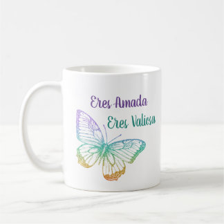 Farbenfrohe Niedliche Schmetterlinge Christlich Kaffeetasse