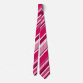 Farbenfrohe Niedliche Streifenmuster Krawatte (Rückseite)