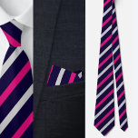Farbenfrohe Niedliche Streifenmuster Krawatte<br><div class="desc">Farbenfrohe Niedliche Streifen Pattern Nacken Krawatte.</div>