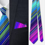 Farbenfrohe Niedliche Streifenmuster Krawatte<br><div class="desc">Farbenfrohe Niedliche Streifen Pattern Nacken Krawatte.</div>
