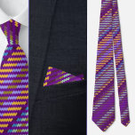 Farbenfrohe Niedliche Streifenmuster Krawatte<br><div class="desc">Farbenfrohe Niedliche Streifen Pattern Nacken Krawatte.</div>