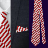 Farbenfrohe Niedliche Streifenmuster Krawatte