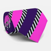 Farbenfrohe Niedliche Streifenmuster Krawatte (Gerollt)