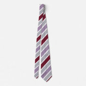 Farbenfrohe Niedliche Streifenmuster Krawatte (Rückseite)