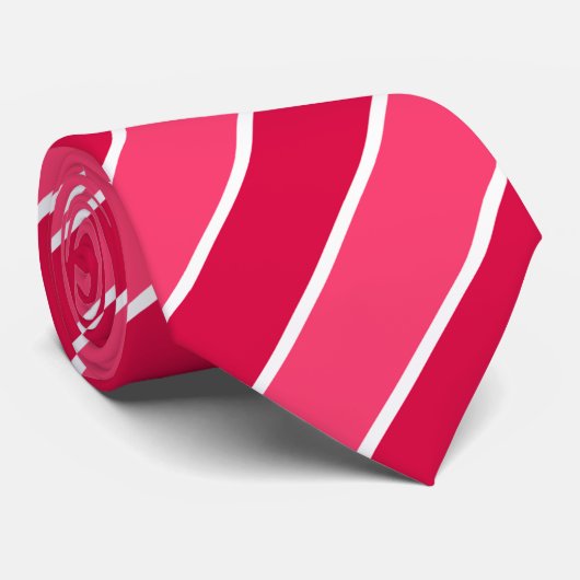 Farbenfrohe Niedliche Streifenmuster Krawatte (Gerollt)