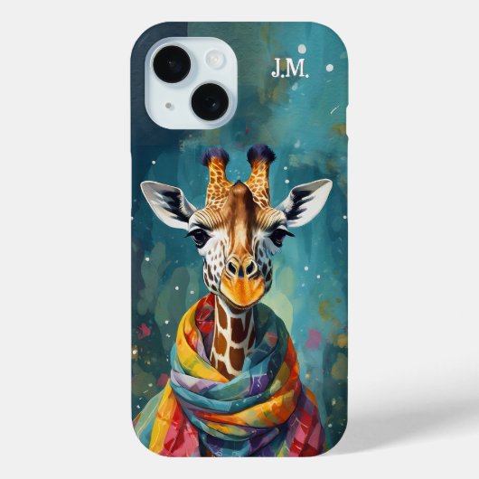 Farbenfrohe Niedliche Whimsical Giraffe Case-Mate iPhone Hülle (Rückseite)