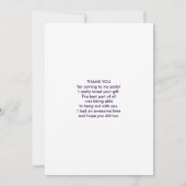 Farbenfrohe Niedliche Whimsikvögel Vielen Dank Dankeskarte (Rückseite)