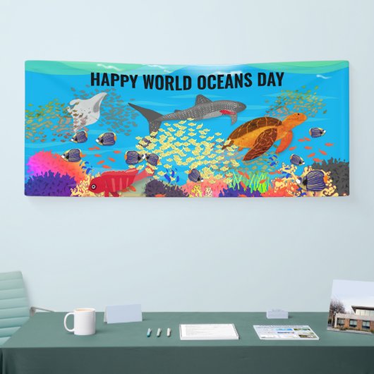 Farbenfrohe Ningaloo Reef Seefahrt Banner (Messe)