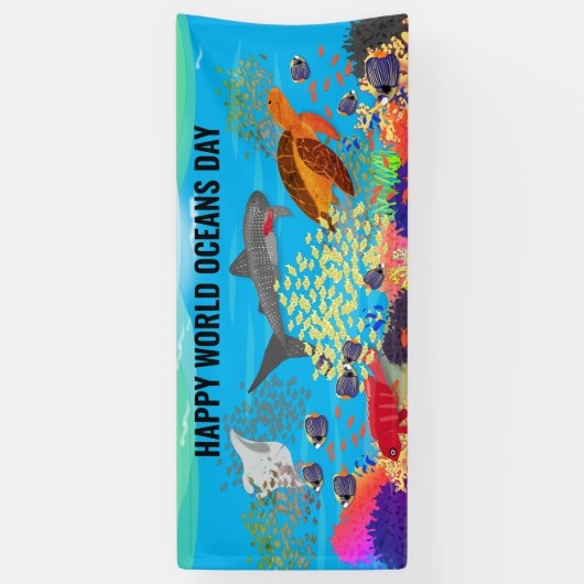 Farbenfrohe Ningaloo Reef Seefahrt Banner (Vertikal)