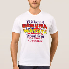 Farbenfrohe No Problem Hillary für den US-Präsiden T-Shirt