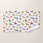 Farbenfrohe nordamerikanische Vogelmuster Badhandtuch Set (Handtuch)