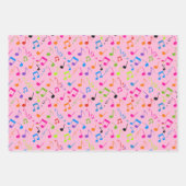 Farbenfrohe Notengestaltung Geschenkpapier Set (Vorderseite 3)