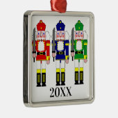 Farbenfrohe Nutcracker Soldatinnen Weihnachten Ornament Aus Metall (Rechts)