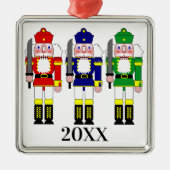 Farbenfrohe Nutcracker Soldatinnen Weihnachten Ornament Aus Metall (Vorne)