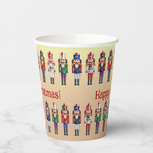 Farbenfrohe Nutcrackers Toyotys Pappbecher (Links)