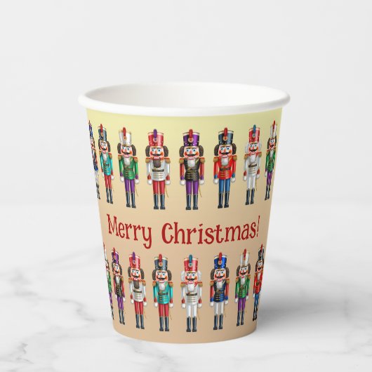Farbenfrohe Nutcrackers Toyotys Pappbecher (Vorderseite)