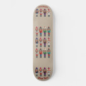 Farbenfrohe Nutcrackers Toyotys Skateboard (Vorderseite)